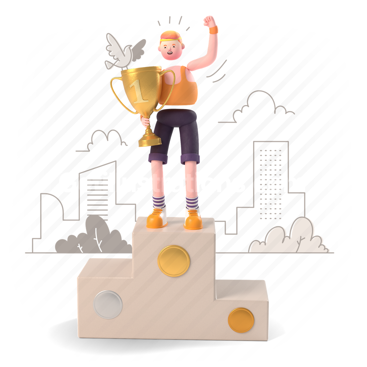 Achievement and Success illustration